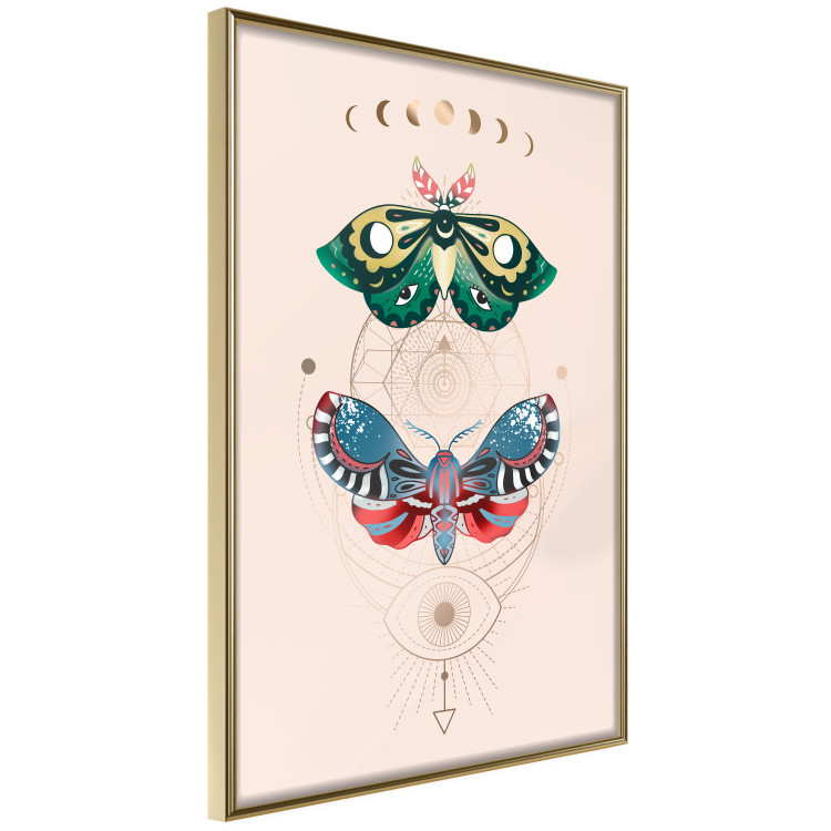 Wall Poster Magic Insects - Geometric Esoteric Signs and Colorful Moths 146137 additionalImage 5