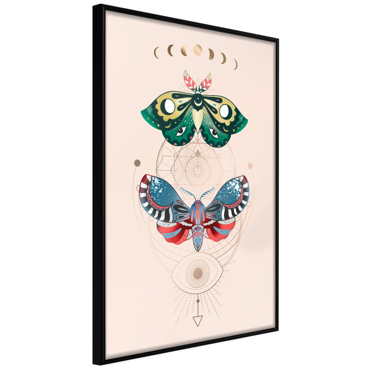 Wall Poster Magic Insects - Geometric Esoteric Signs and Colorful Moths 146137 additionalImage 6
