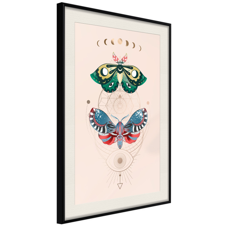 Wall Poster Magic Insects - Geometric Esoteric Signs and Colorful Moths 146137 additionalImage 18