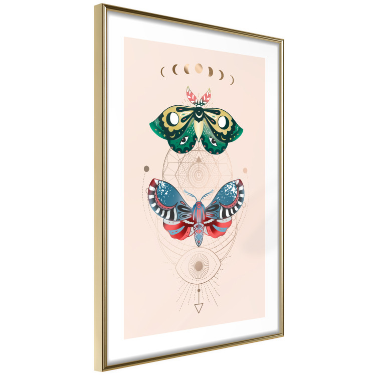 Wall Poster Magic Insects - Geometric Esoteric Signs and Colorful Moths 146137 additionalImage 8