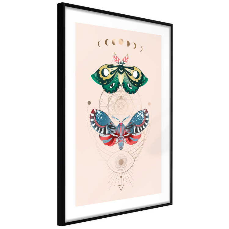 Wall Poster Magic Insects - Geometric Esoteric Signs and Colorful Moths 146137 additionalImage 7