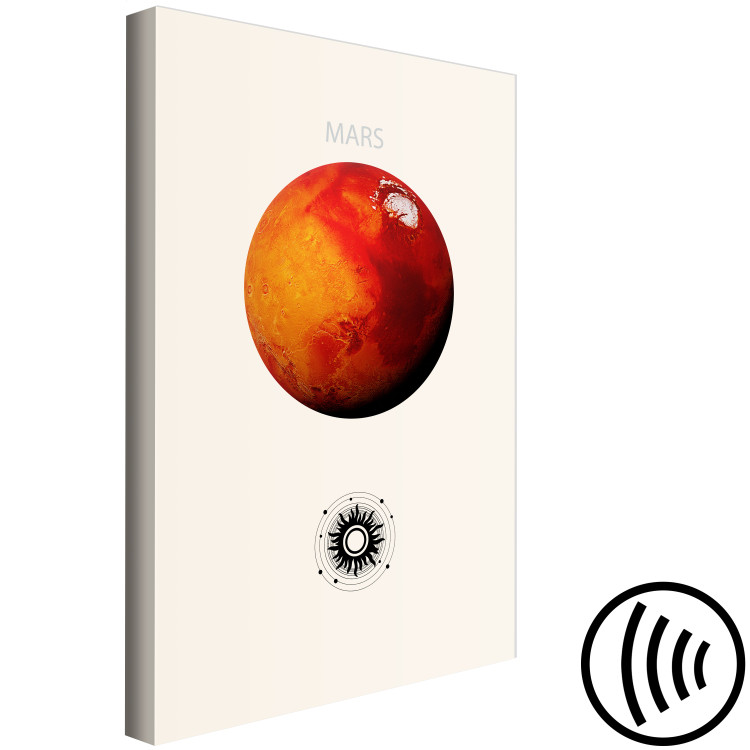 Canvas Art Print Red Planet - Mars and Abstract Composition With the Solar System 146237 additionalImage 6