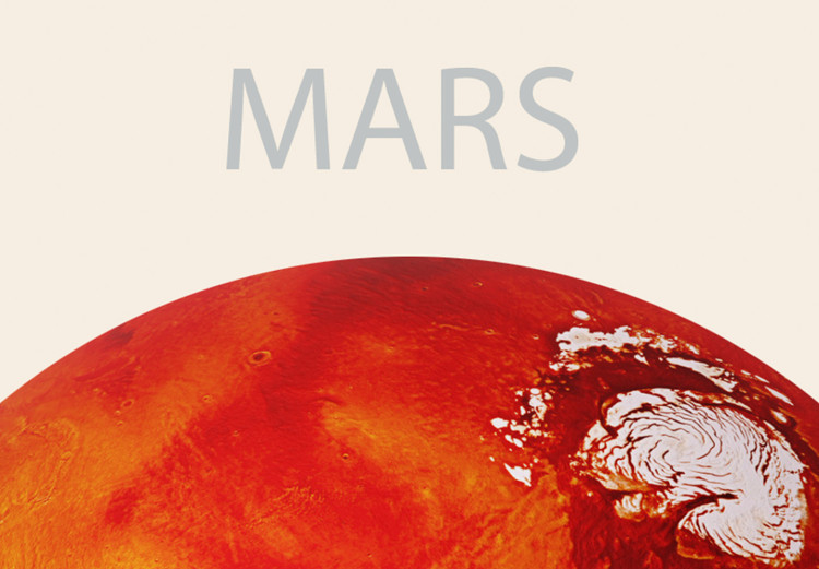 Canvas Art Print Red Planet - Mars and Abstract Composition With the Solar System 146237 additionalImage 5