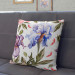 Decorative Microfiber Pillow Morning among the irises - a plant composition in cottagecore style cushions 146837 additionalThumb 2