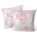 Decorative Velor Pillow Marble crystals - an abstract, geometric composition in glamour style 147037 additionalThumb 3