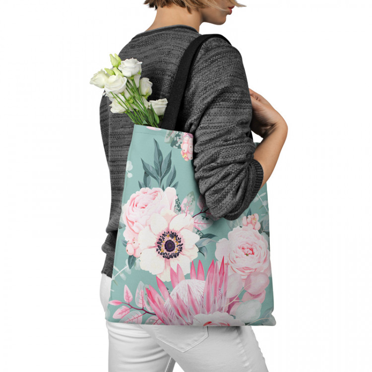 Shopping Bag A floral dream - a pink and green motif inspired by nature 147437 additionalImage 3