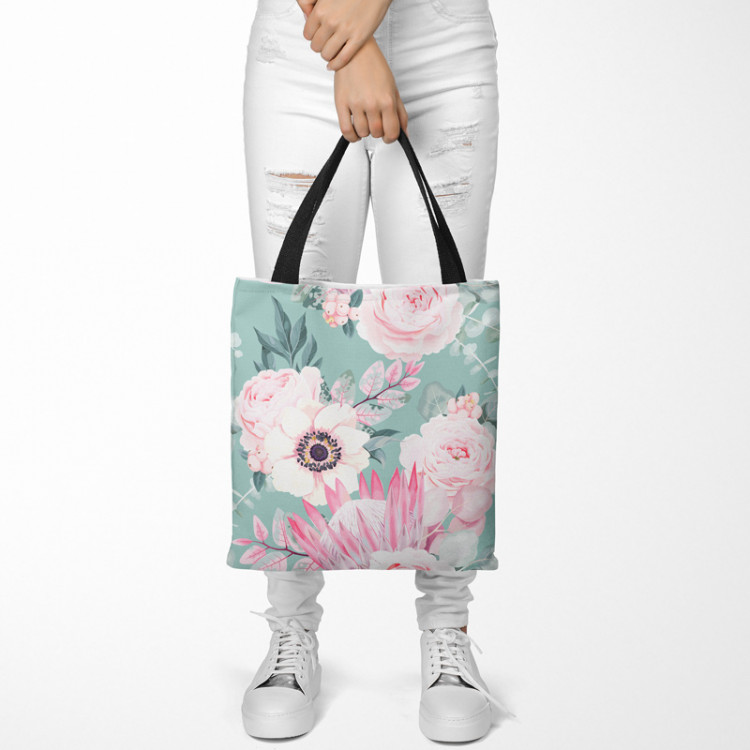 Shopping Bag A floral dream - a pink and green motif inspired by nature 147437 additionalImage 2