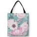 Shopping Bag A floral dream - a pink and green motif inspired by nature 147437