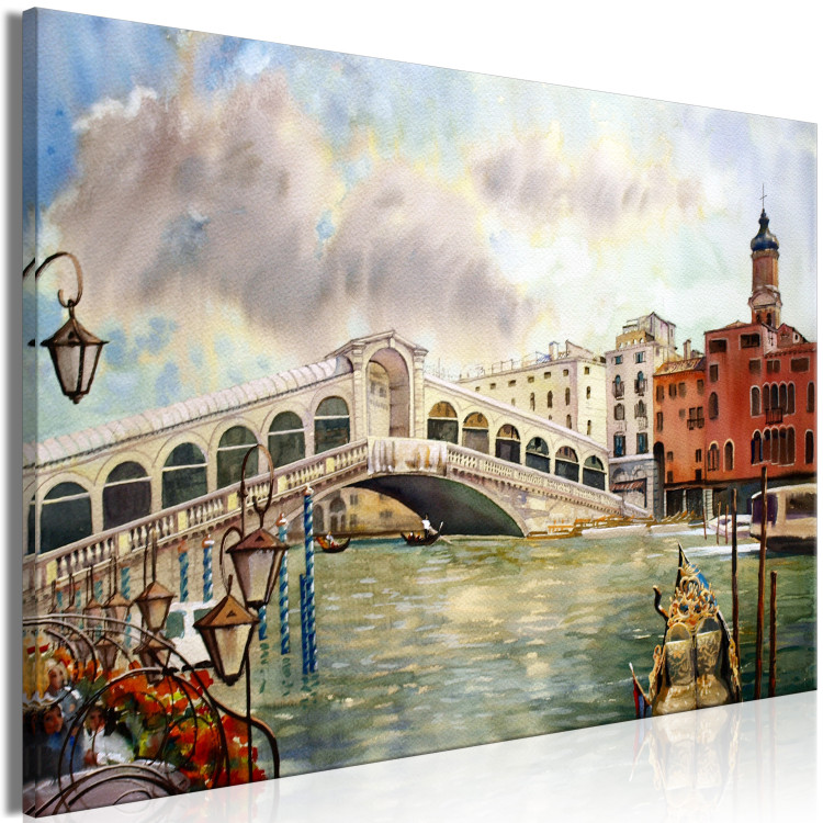Canvas Rialto Bridge - Romantic View of Venice in the Morning 149737 additionalImage 2