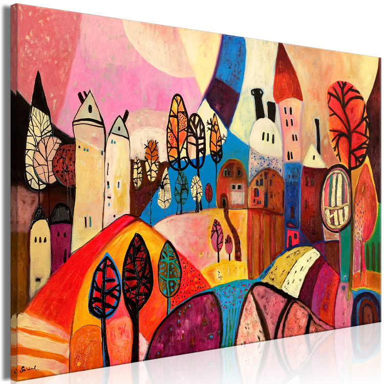 Large canvas print Colorful Village [Large Format] 150937 additionalImage 2