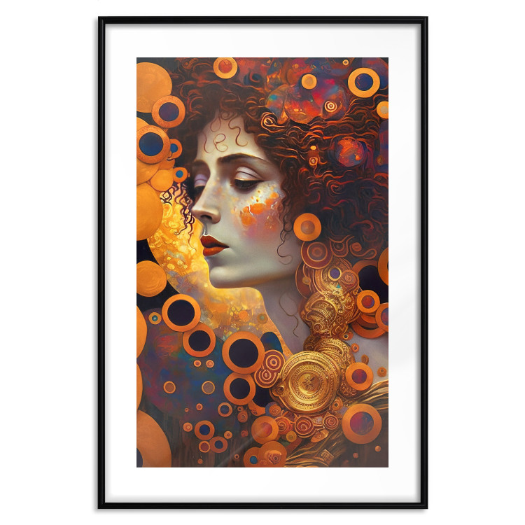 Wall Poster A Pensive Woman - A Portrait Inspired by the Works of Gustav Klimt 151137 additionalImage 24