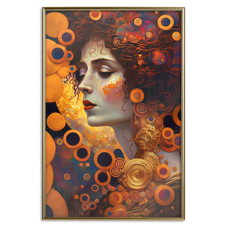 Wall Poster A Pensive Woman - A Portrait Inspired by the Works of Gustav Klimt 151137 additionalImage 21