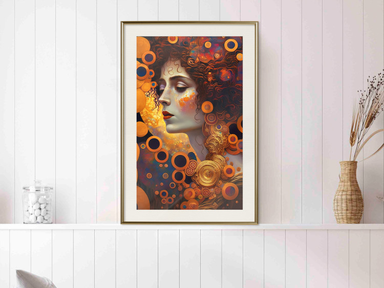 Wall Poster A Pensive Woman - A Portrait Inspired by the Works of Gustav Klimt 151137 additionalImage 17