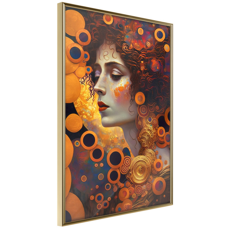 Wall Poster A Pensive Woman - A Portrait Inspired by the Works of Gustav Klimt 151137 additionalImage 7
