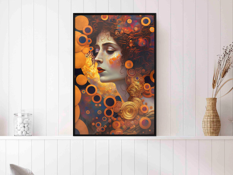 Wall Poster A Pensive Woman - A Portrait Inspired by the Works of Gustav Klimt 151137 additionalImage 13