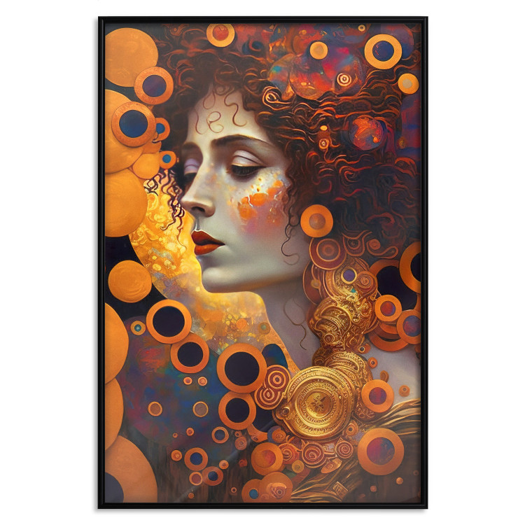Wall Poster A Pensive Woman - A Portrait Inspired by the Works of Gustav Klimt 151137 additionalImage 22