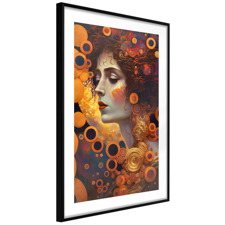 Wall Poster A Pensive Woman - A Portrait Inspired by the Works of Gustav Klimt 151137 additionalImage 6