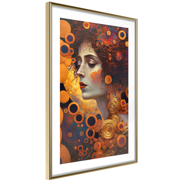 Wall Poster A Pensive Woman - A Portrait Inspired by the Works of Gustav Klimt 151137 additionalImage 8
