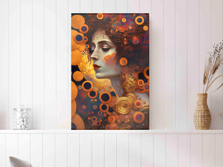 Wall Poster A Pensive Woman - A Portrait Inspired by the Works of Gustav Klimt 151137 additionalImage 14