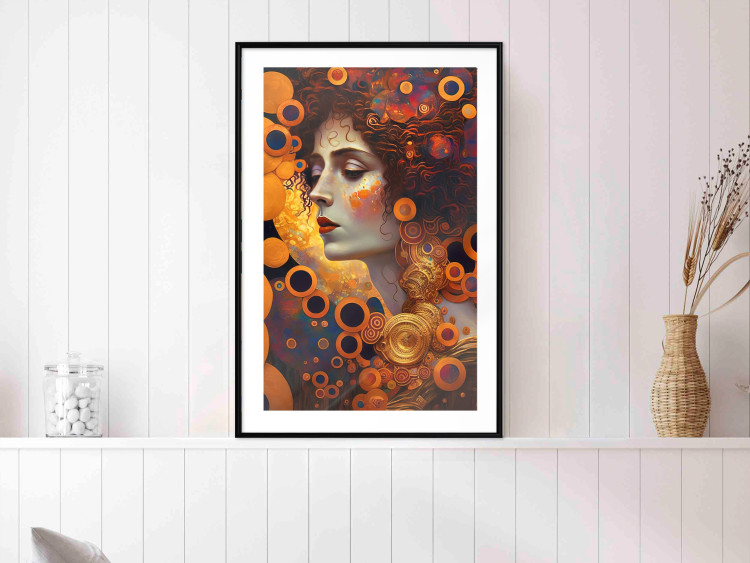 Wall Poster A Pensive Woman - A Portrait Inspired by the Works of Gustav Klimt 151137 additionalImage 11