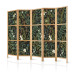 Folding Screen Botanical Pattern - Numerous Species of Leaves on Graphite Background II [Room Dividers] 152037 additionalThumb 5