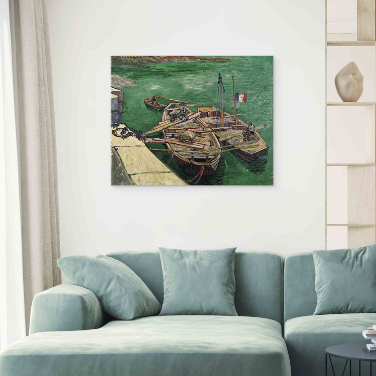 Art Reproduction Landing Stage with Boats 154137 additionalImage 3