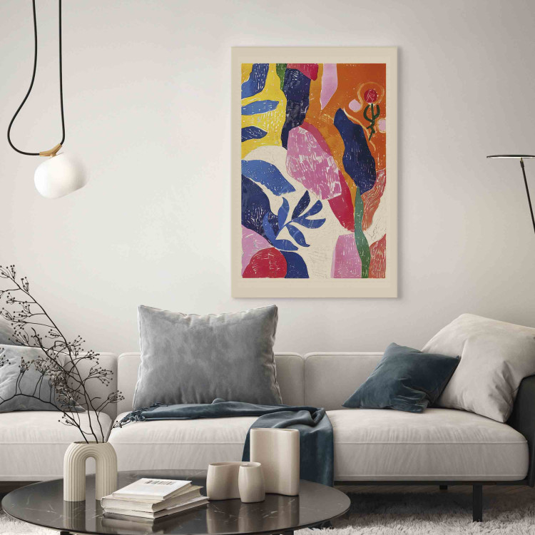 Canvas Print Colorful Abstraction - A Composition Inspired by the Work of Henri Matisse 159937 additionalImage 5