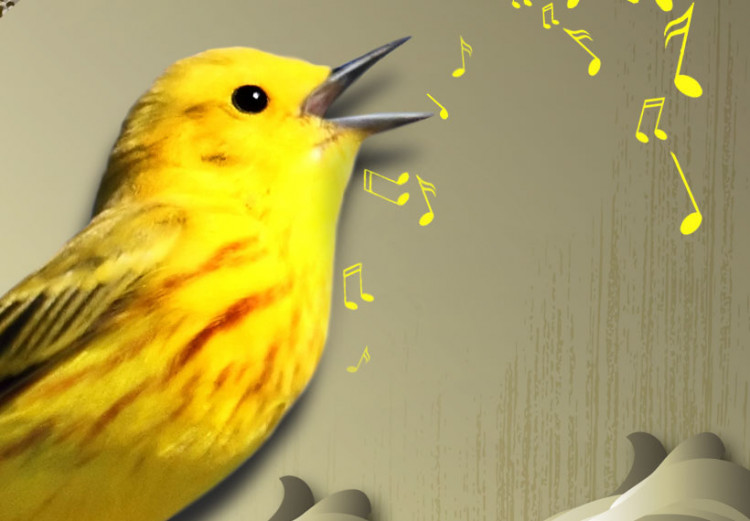 Canvas Yellow bird singing 56237 additionalImage 5