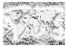Photo Wallpaper Paper World - World map with graphic motif and words 61837 additionalThumb 1