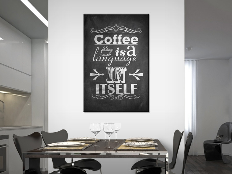 Canvas Print Coffee Language 64737 additionalImage 3