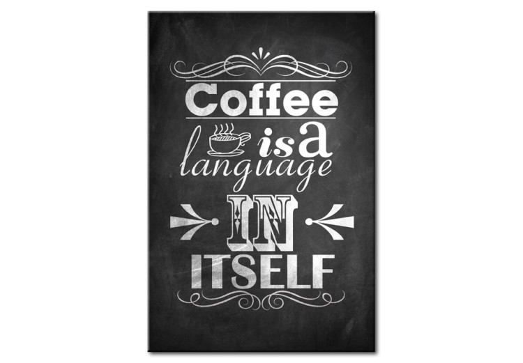 Canvas Print Coffee Language 64737