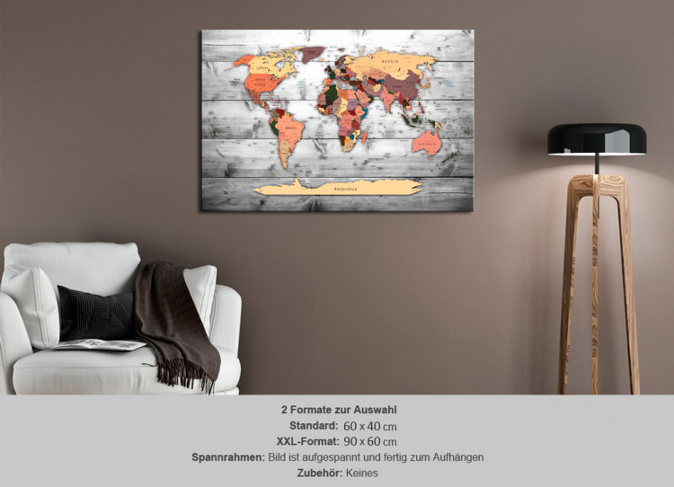 Decorative Pinboard Direction World [Cork Map] 92137 additionalImage 7