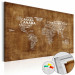 Decorative Pinboard The Lost Map [Cork Map - Italian Text] 92237