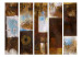 Room Separator Winter Landscape II - abstract brown texture with colorful patterns 95437 additionalThumb 3