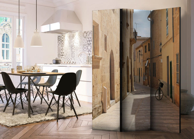 Folding Screen Majorca Vacation - summer city architecture with colorful buildings 95537 additionalImage 2