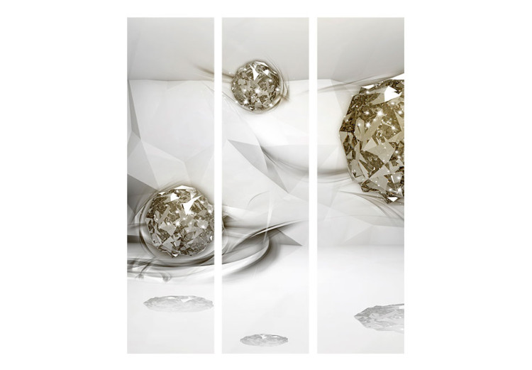 Folding Screen Abstract Diamonds - diamond-shaped geometric figures 95637 additionalImage 3
