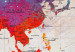 Cork Pinboard World Map: Rainbow Gradient [Cork Map] 96137 additionalThumb 5