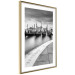 Poster Boats in Venice - black and white riverscape with view of the river and gondolas 115147 additionalThumb 8