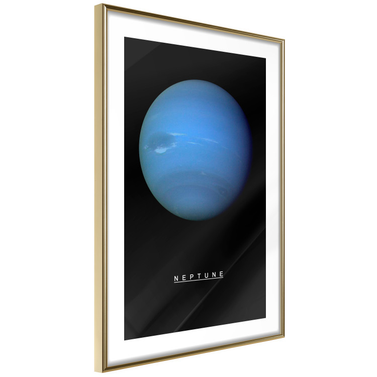 Poster Neptune - blue planet and simple English text against black 116747 additionalImage 6