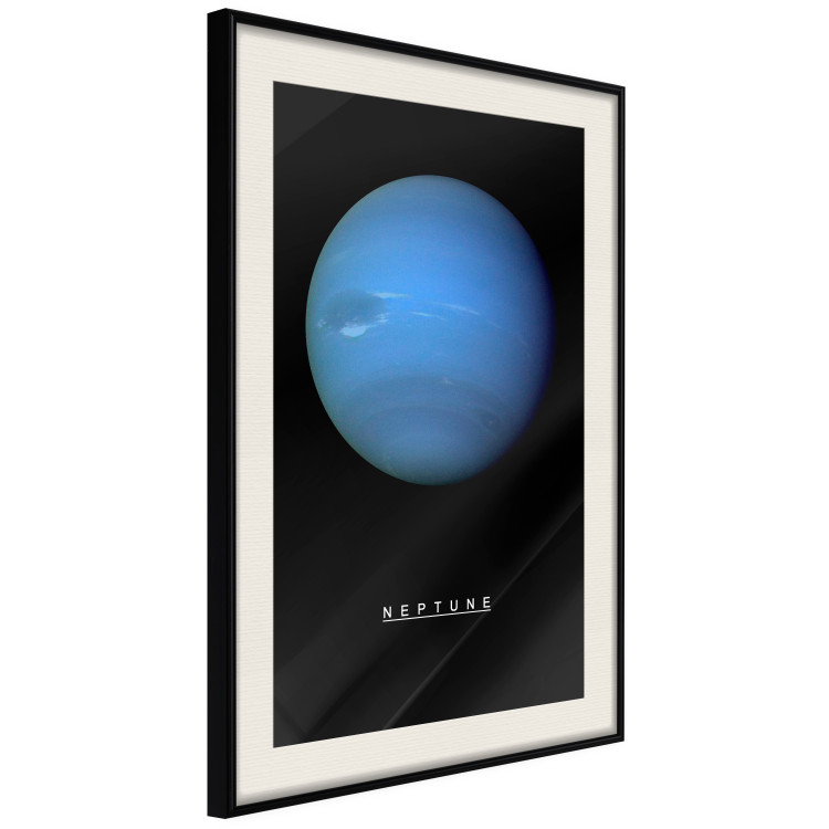 Poster Neptune - blue planet and simple English text against black 116747 additionalImage 3