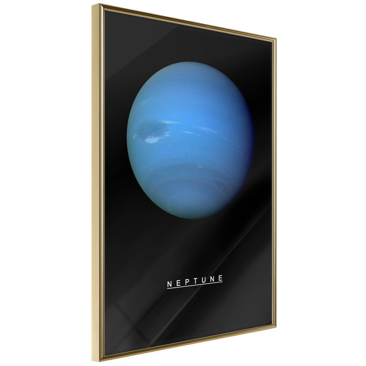Poster Neptune - blue planet and simple English text against black 116747 additionalImage 12