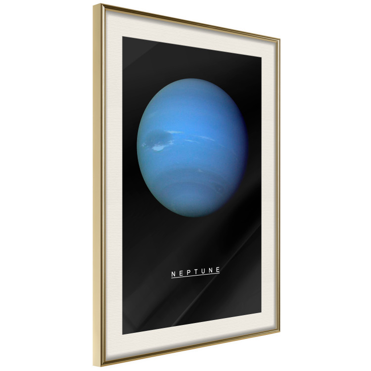Poster Neptune - blue planet and simple English text against black 116747 additionalImage 2