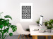 Wall Poster Distorted Checkerboard - black and white geometric abstract 117447 additionalThumb 23