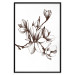 Poster Renaissance Magnolias - black and white composition with delicate flowers 119047 additionalThumb 24