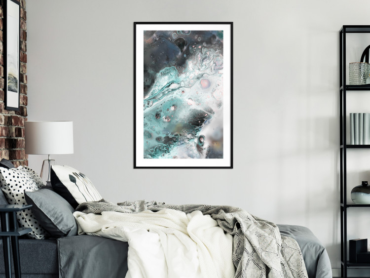 Wall Poster Marine Elements - artistic abstraction in streaks in a modern style 119147 additionalImage 4