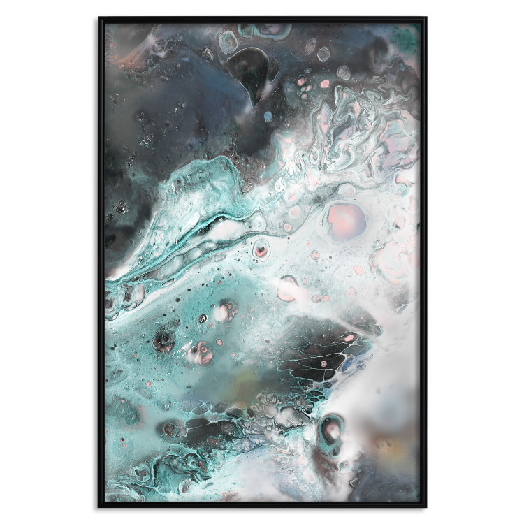 Wall Poster Marine Elements - artistic abstraction in streaks in a modern style 119147 additionalImage 24