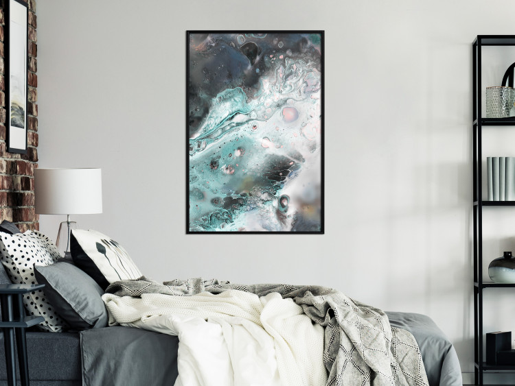 Wall Poster Marine Elements - artistic abstraction in streaks in a modern style 119147 additionalImage 3
