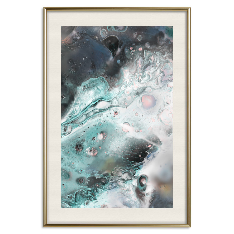 Wall Poster Marine Elements - artistic abstraction in streaks in a modern style 119147 additionalImage 23
