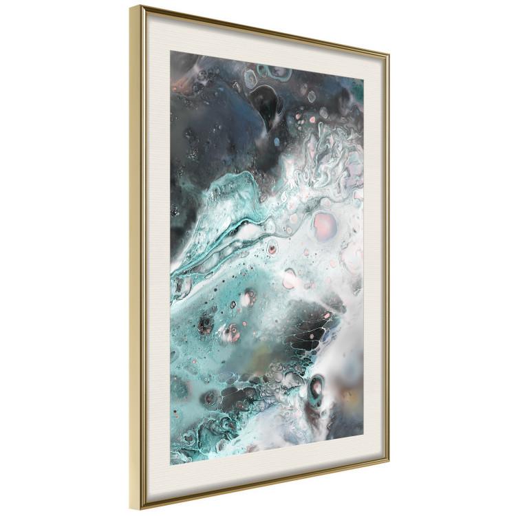 Wall Poster Marine Elements - artistic abstraction in streaks in a modern style 119147 additionalImage 2