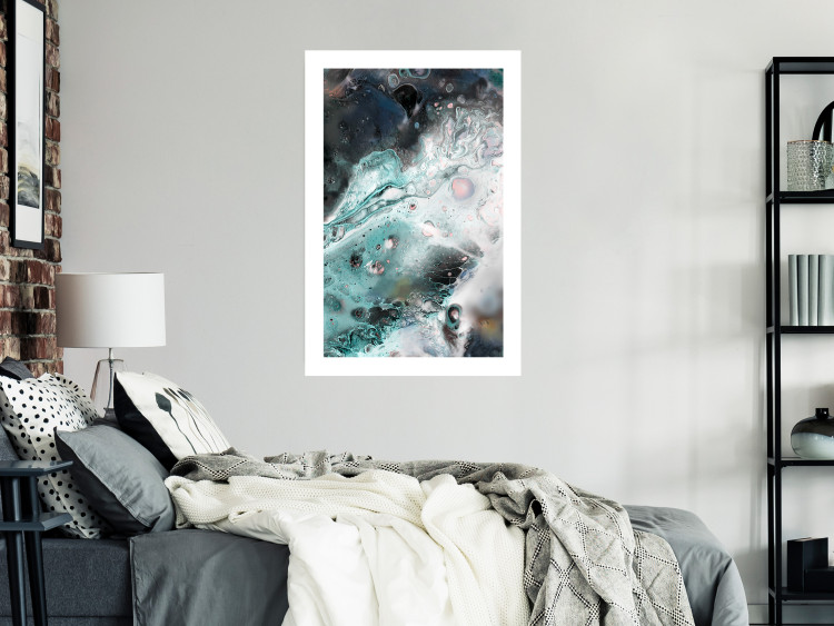 Wall Poster Marine Elements - artistic abstraction in streaks in a modern style 119147 additionalImage 2